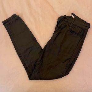 Black Waxed Jeans
